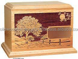Urnas de madera, urna de cremación para adultos, urna pulida de madera hecha a mano, urnas funerarias, urna de entierro a bajo precio - Product Image 1