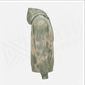 เสื้อฮู้ดผู้ชายลายไท-ได ทรงปกติ ผ้าฝ้ายเฟรนช์เทอร์รี่ สวมใส่สบายๆ สำหรับฤดูใบไม้ร่วง มีกระเป๋าหน้า - Product Image 3