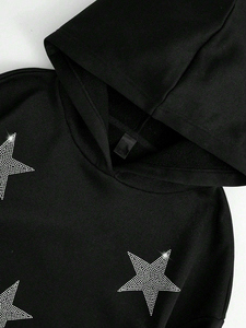 เสื้อฮู้ดผู้ชายผ้าฝ้ายผสมคุณภาพสูงแบบซิป ดีไซน์สั่งทำพิเศษ น้ำหนักเบา ปักลายเพชร สำหรับฤดูหนาว - Product Image 4