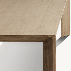 Mesa rectangular de madera de teca con un estilo moderno y sencillo, adecuada para uso en exteriores, de buena calidad y duradera. - Product Image 5