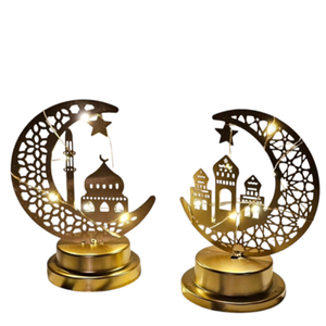 Iron Metal Muslim Eid Mubarak Metal <b>Lanterns</b> Home Decoration Supplies New Luxury Ramadan <b>Lantern</b> Ornaments - Product Image 3