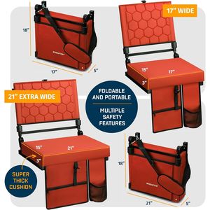 Asiento Plegable Reclinable para Estadio con Soporte para la Espalda, para Gradas - Product Image 5