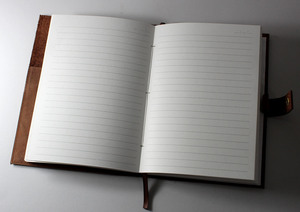 Carnet de voyage vintage en cuir véritable A5, 100 pages intérieures, style rétro élégant, couverture rigide, idéal pour prendre des notes, cadeau - Product Image 4