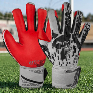 Gants de gardien de but de football entièrement personnalisables, en latex allemand 4 mm, protection hybride des mains, caoutchouc injecté sur le dos de la main, vente en gros - Product Image 4