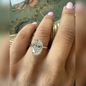 Anillo de Diamante Ovalado de 3 Quilates Cultivado en Laboratorio, en Oro de 9K, 14K o 18K, para Mujer, Regalo de Lujo Perfecto para Compromiso, Boda o Aniversario - Product Image 5