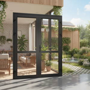 Residential House Modern Villa New Top Folding <b>Door</b> Commercial Aluminum Casement <b>Doors</b> 2 swing From Vietnam - Product Image 3