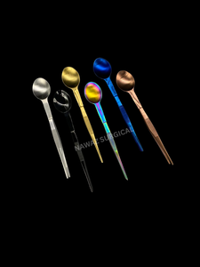 Pince à épiler en acier inoxydable de qualité supérieure, cuillère à épiler colorée, pince de dégustation pour chef, finition personnalisée, outils de décoration alimentaire - Product Image 5