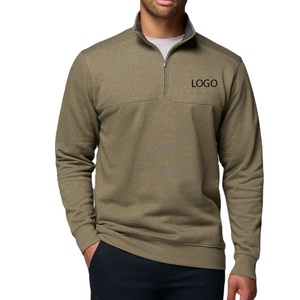 Sweat-shirts pour hommes à prix avantageux 2026, haute qualité, prix de gros, service OEM, manches longues avec logo personnalisé, fermeture éclair, décontracté - Product Image 1