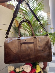 Nueva llegada de bolsos de equipaje de cuero Crunch, bolso hecho a mano multiusos, Unisex bolso de viaje, bolso de colección elegante de gran tamaño multiusos - Product Image 6