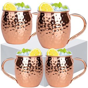 Ensemble de mugs Moscow Mule style cuivre, mugs à cocktails, articles de bar, vente en gros, fournisseur en gros, marque privée, export, acheteurs mondiaux - Product Image 4