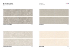 Carreaux de porcelaine effet mortier, surface velours, 600x1200, pour salon, chambre, école, installation - Product Image 2