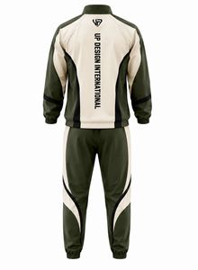 Chándal Deportivo Personalizado de Poliéster para Hombre, con Cremallera Completa, Conjunto de Entrenamiento, Ropa Deportiva, Fabricación OEM ODM - Product Image 2