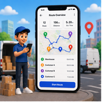 Desarrollo de Software para la Planificación de Rutas de Operaciones de Entrega Empresarial, Soluciones de Automatización con IA, Compatible con Internet y MAC