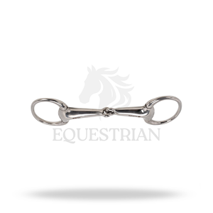 Bocado de doma Eggbutt Bradoon con boca hueca para entrenamiento y control en equitación - Product Image 4