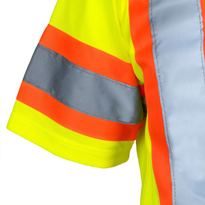 Polo de sécurité en polyester personnalisé pour homme, vêtements de travail de sécurité, chemise de travail à manches longues, polo réfléchissant - Product Image 5