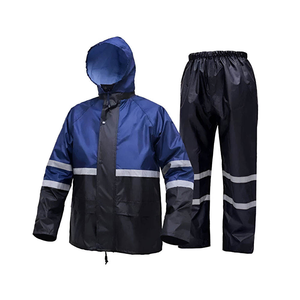 Combinaison de pluie réfléchissante en tissu Oxford haute densité, vêtements de travail imperméables, USA Europe, combinaison de pluie professionnelle pour l'extérieur, enduite de PU - Product Image 2