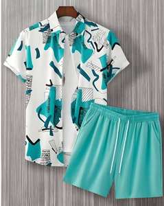 Conjunto Deportivo Personalizado con Logotipo para Hombre, Ropa Deportiva Informal de Dos Piezas, Camiseta y Pantalones Cortos de Color Sólido, Talla XL para Verano - Product Image 6