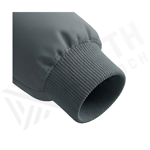 Hooded Quilted Waterproof <b>Bubble</b> Jacket Black Full Sleeve Winter Windproof Cotton Shell Knitted Fabric Polyester Filling Stand - Product Image 6