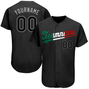 Maillot de baseball personnalisé noir avec nom d'équipe 00, manches courtes pour homme, polyester sublimé, toutes saisons - Product Image 1