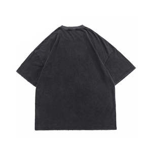 T-shirt décontracté pour homme 100 % coton, coupe ample, en toile respirante, avec impression sérigraphiée, design long et ajusté - Product Image 5