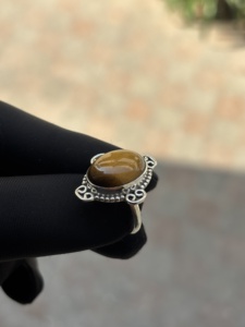 Hot Sale Vintage Classic Style <b>925</b> Sterling <b>Silver</b> Tiger Eye Bezel Setting Gemstone Wedding <b>Ring</b> Daily Wear Party Christmas - Product Image 3