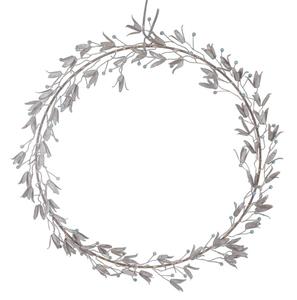 Corona Navideña Hecha a Mano con Hojas Metálicas Artificiales Ecológicas para Decoración Navideña y Regalos de Año Nuevo - Product Image 2