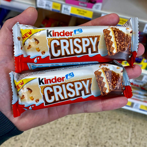 Barre chocolatée Kinderr Crispy de qualité supérieure 34g, gaufrette légère et croustillante, collation chocolatée, vente en gros - Product Image 4