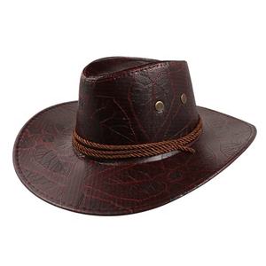 Chapeaux en cuir réglables unisexe-Style vintage respirant et imperméable pour les voyages d'hiver à la plage et l'équitation - Product Image 6