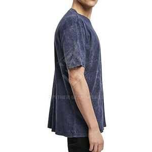 ผู้ผลิตเสื้อยืดผู้ชายแบบฟอกสีจากปากีสถาน โพลีเอสเตอร์/คอตตอน คุณภาพสูง บริการ OEM เสื้อผ้าลำลอง แห้งเร็ว เป็นมิตรกับสิ่งแวดล้อม - Product Image 5