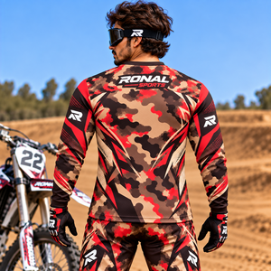 RONAL SPORTS Jersey de Ciclismo de Manga Larga para Hombre, Camuflaje, Secado Rápido, Sublimado, para Adultos, Todas las Temporadas - Product Image 4