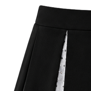 Black <b>White</b> Gold Womens Pleated Cheerleading <b>Skirt</b> High Waist Athletic Team Performance Dance Sports Cheer Uniform <b>Skirt</b> - Product Image 3