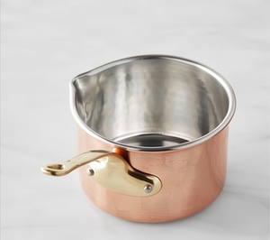 Premium Quality Copper Sauce <b>Pans</b> with Golden Brass Handle Kitchenware For Home Hotel Restaurant <b>And</b> Tableware Use - Product Image 1