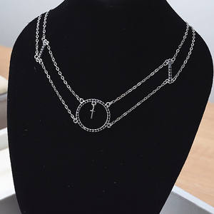 Collier pendentif en argent S925 fait main pour femmes, chaîne fine pour le cou, 7-8 ensembles, pendentif clavicule - Product Image 1