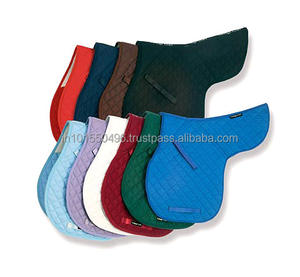 แผ่นรองอานม้าแบบเย็บติดกัน แผ่นรองอานม้าสำหรับเดรสสาจ ผ้าฝ้าย 100% ด้านบน พร้อมไส้ใยโพลีเอสเตอร์ แผ่นรองอานม้าที่ทนทาน - Product Image 4