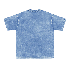 OEM Custom Design 100% Cotton Made Drop Shoulder Over Sized T Shirts With Vintage Wash With All Over Custom Screen Printing - Product Image 2