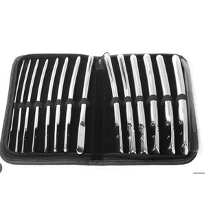 Ensemble de dilatateurs utérins Hegar en acier inoxydable, manuels, instruments chirurgicaux essentiels en gynécologie - Product Image 2