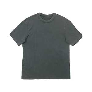 T-shirt en toile 100% coton, col rond, style streetwear vintage, coupe classique, personnalisable, effet vieilli, haute qualité, respirant, séchage rapide - Product Image 2