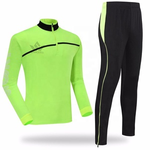 Conjunto Deportivo para Hombre, Rojo y Negro, con Cierre de Cremallera de un Cuarto, Sudadera de Manga Larga y Pantalones Deportivos, de Secado Rápido, en Poliéster, para Otoño - Product Image 4
