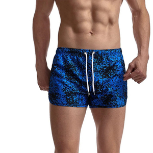 Elastic Waistband Breathable UV Protection Swim Bermuda Shorts <b>Men's</b> Quick Dry Custom Solid 100% Polyester Swim <b>Trunks</b> For <b>Men</b> - Product Image 6