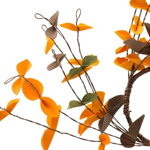 Juego de 12 Coronas Decorativas de Hojas Otoñales de 8 Pulgadas, Coronas y Guirnaldas Botánicas para Decoración de Mesa de Acción de Gracias y Festivales de Otoño - Product Image 3