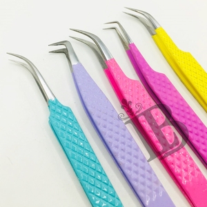 Juego de Pinzas para Extensión de Pestañas Lumia Beauty, Colección de Colores Personalizables, Pinzas para Pestañas Hechas a Mano y Probadas, Mejor Oferta, Logotipo Privado - Product Image 6