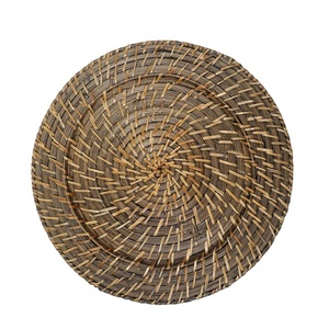 Fabricante de Vietnam tejido a mano bambú ratán ecológico 100 Uds cargador placas soporte manteles estilo bohemio fiesta boda - Product Image 1