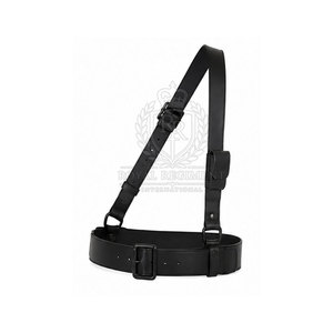 Ceinture Sam Browne en cuir personnalisée avec sangle de taille réglable, style classique et finition lisse pour un usage spécial - Product Image 2
