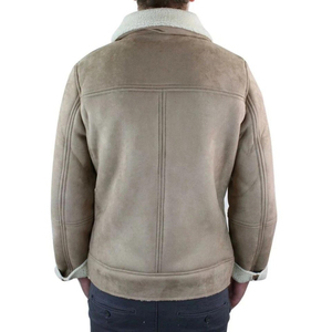 Blouson Bomber en Peau de Mouton Véritable REAC READY INDUSTRY pour Homme – Qualité Premium, Style Décontracté, Logo Avant en Cuir, Imperméable, Hiver - Product Image 2