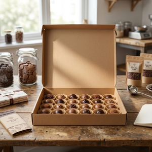 กล่องบรรจุภัณฑ์ช็อกโกแลตกระดาษรักษ์โลก |   กล่องกระดาษพิมพ์ลายตามสั่งสำหรับบรรจุของขวัญและช็อกโกแลต |   ขายส่งสินค้าจากอินเดีย - Product Image 1