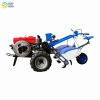 Traktor Diesel Berkualitas Tinggi 25HP DF181 dengan Rotary Tiller 26-Bilah Kecepatan Ganda, Starter Elektrik, dan Kursi