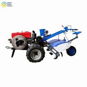 Tracteur à chenilles diesel 25 CV de haute qualité DF181 avec motoculteur rotatif à 26 lames à double vitesse, démarreur électrique et siège - Product Image 1