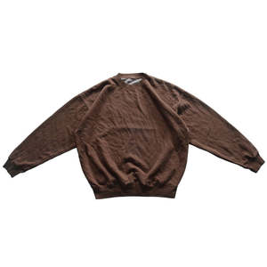 Sweat-shirt col rond 100% coton personnalisé, effet délavé vintage, coupe ample, pull uni pour homme - Product Image 4