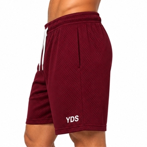 Men Mesh <b>Mid</b> Waist Athletic Shorts Quick Dry Breathable Waterproof Casual Sports Gym Running Basketball Training Loose Fit - Product Image 3