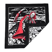 Op maat gemaakte vierkante zijden satijnen bandana hoofdsjaal met dieren geometrisch & cartoon strikken design digitale print multifunctioneel voor heren